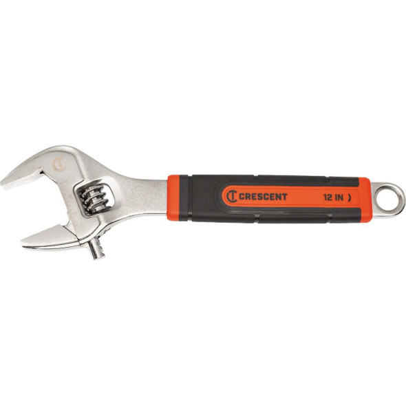 Crescent 12 In. Comfort Grip Adjustable Wrench with Quick-Fit-Jaw AC312CVS