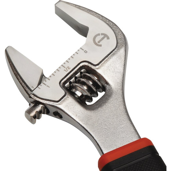 Crescent 8 In. Comfort Grip Adjustable Wrench with Quick-Fit-Jaw AC38CVS 331780