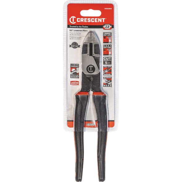 Crescent 9-1-2 In. Linesman Pliers with Cushion Grip Z20509CGR-06 313638