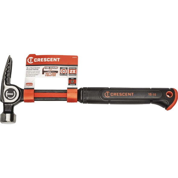 Crescent 16 Oz. Smooth-Face General Purpose Claw Hammer with Steel Handle