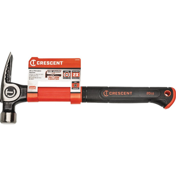 Crescent 20 Oz. Smooth-Face General Purpose Claw Hammer with Fiberglass Handle CHFGP20 366480