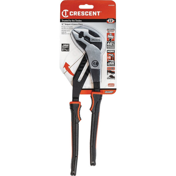 Crescent 12 In. Straight Jaw Tongue & Groove Pliers RTZ212CGR 338685