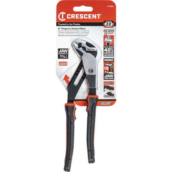 Crescent 8 In. Straight Jaw Tongue & Groove Pliers RTZ28CG 383078