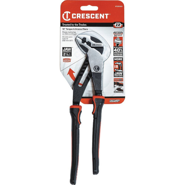 Crescent 10 In. Straight Jaw Tongue & Groove Pliers RTZ210CGR 307944