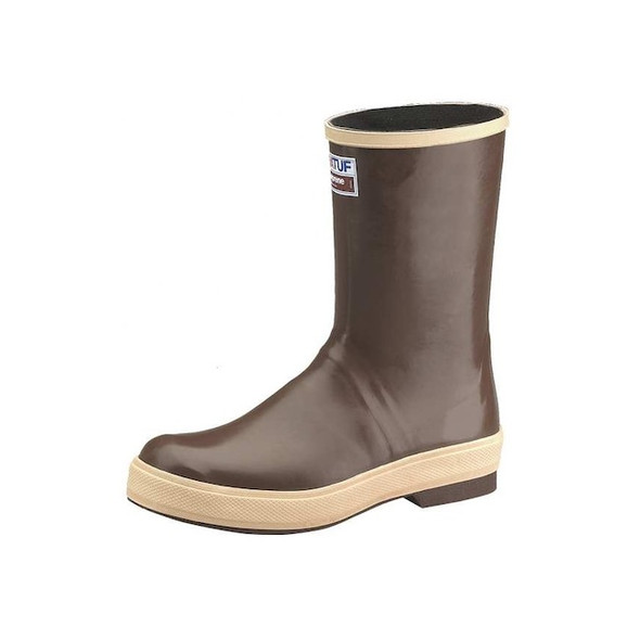 XTRATUF, Men's Rubber Boot, Plain Toe, D, Neoprene, 12" Height, Copper/Tan