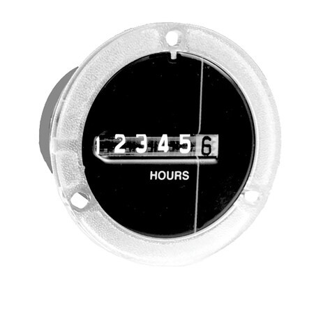 Trumeter Hour Meter,Round,2",50Hz 710-0001