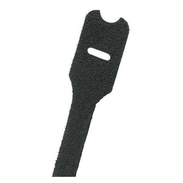 Panduit Hook-and-Loop Cable Tie,6 in,Black,PK10 HLSP1.5S-X0