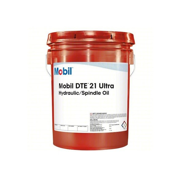 Mobil 5 gal Pail, Hydraulic Oil, 10 ISO Viscosity 125340