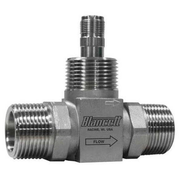 Blancett Flowmeter,Turbine,180 GPM,2 In MNPT B111-121