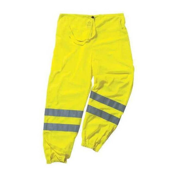 Ergodyne 4XL/5XL Class E Hi-Vis Pants, Lime 8910