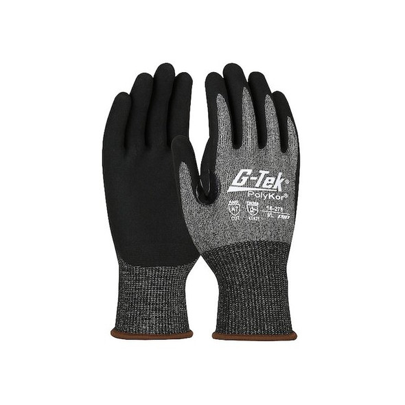 Cut Resistant Glove, Cut Level A7 ,Nitrile ,MicroSurface ,S 12 PK