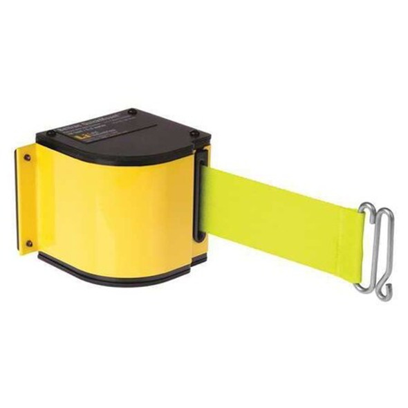Lavi Industries Retractable Belt Barrier,Powder Coated 50-3016M/YL/18/FY Lavi Industries Retractable Belt Barrier,Powder Coated 50-3016M/YL/18/FY