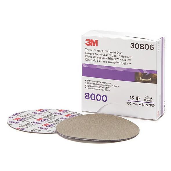 3m Polishing Pad,Foam,6" Size,PK15 30806