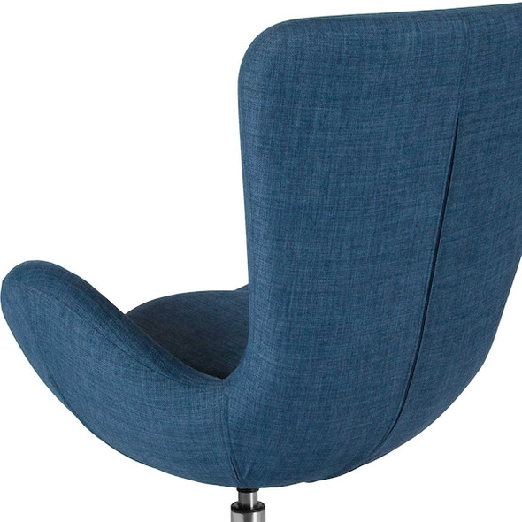 Flash Furniture Blue Fabric Egg Series Chair CH-162430-BL-FAB-GG