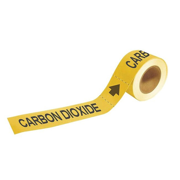 Brady Pipe Mrkr,Carbon Dioxde,1in H,8in W 20405
