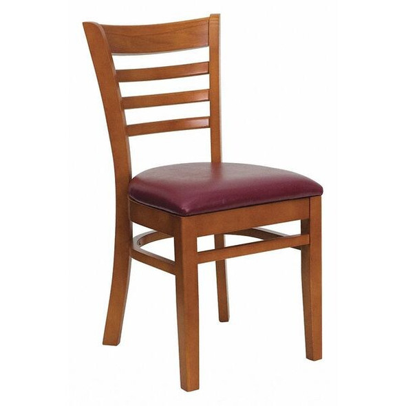 Hercules Restaurant Chair, Wood Back, 17-1/4 in W 20" L 33-3/4" H