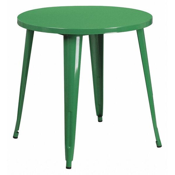 Flash Furniture Green Metal Table,30RD CH-51090-29-GN-GG Flash Furniture Green Metal Table,30RD CH-51090-29-GN-GG