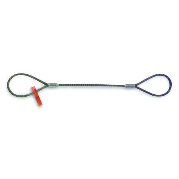 Lift-All Sling, Wire Rope, L12Ft, VLL11200Lb, 3/4In 34IEEX12