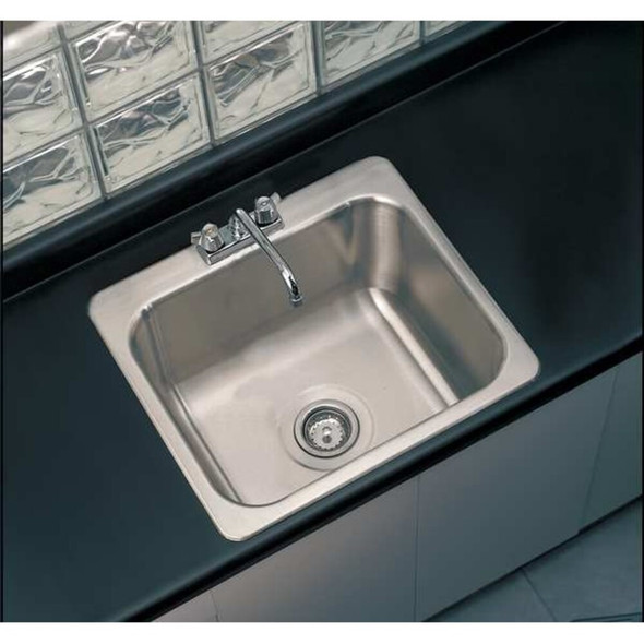 Manufacturer Varies Drop-In Sink, 2 Hole, 16" x 20", Stainless steel DI-1-2012