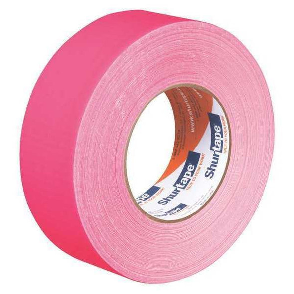 Shurtape Duct Tape, Pink, 60-1/8 yd L, 1-7/8 in W 105485