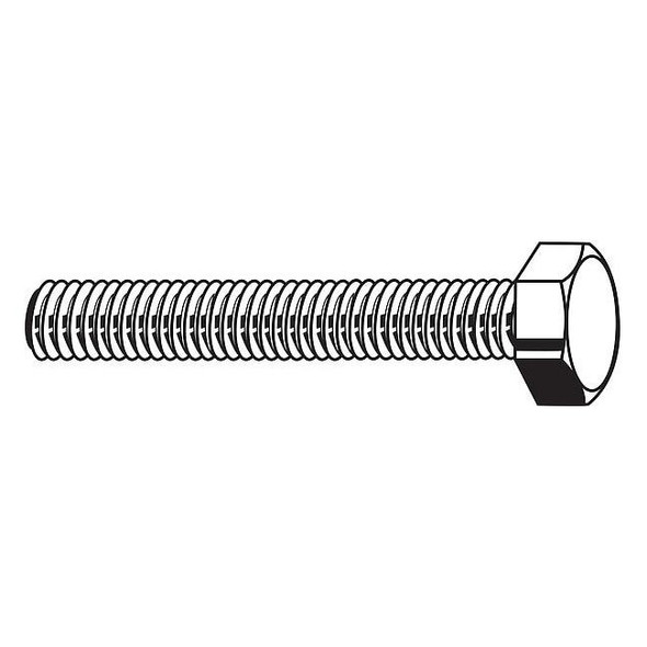Class 8.8, M16-1.50 Hex Head Cap Screw, Black Oxide Steel, 40 mm L, 25 PK