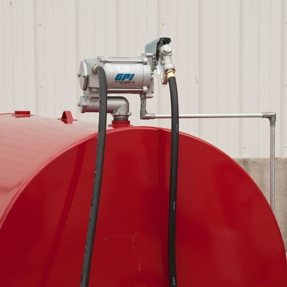 Gpi Drum Pump, Electric, 10 gal, 500 gal Container Size, 50 psi, 4 gpm L5116