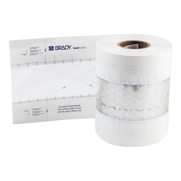 Brady Floor Stencil,Polypropylene,6" Overall H, 148816 148816