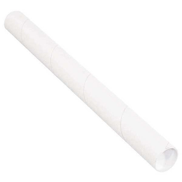 Partners Brand Mailing Tubes,W/Caps,2-1/2x20",PK34 P2520W