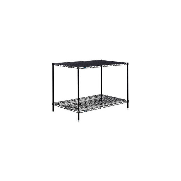 Nexel 2 Shelf Black Epoxy Wire Shelving Unit Starter 36""W x 30""D x 34""H
