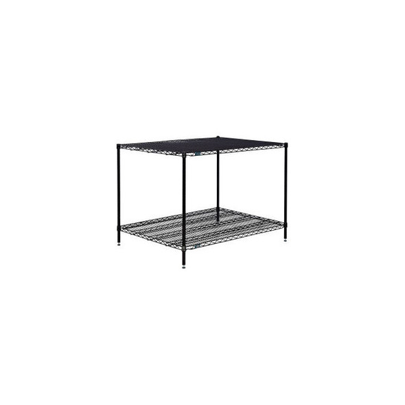 Nexel 2 Shelf Black Epoxy Wire Shelving Unit Starter 72""W x 36""D x 34""H
