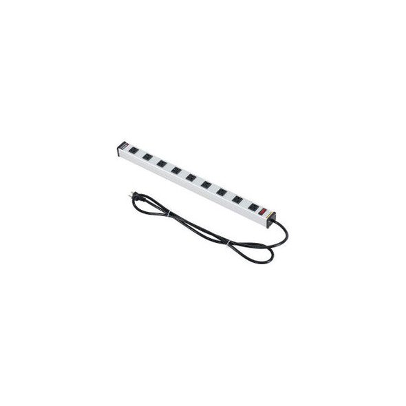 Global Industrial Power Strip 9 Outlets 15A 25""L 6' Cord