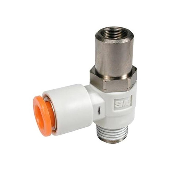 Smc Flow Control Valve, 1/4in NPT, Meter Out AS2201F-N02-05SD