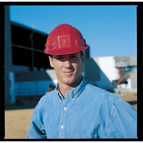 Jackson Safety Hard Hat, Sentry III*, Polyethylene, 6 Point Ratchet, Type 1, Class E, Orange 14420