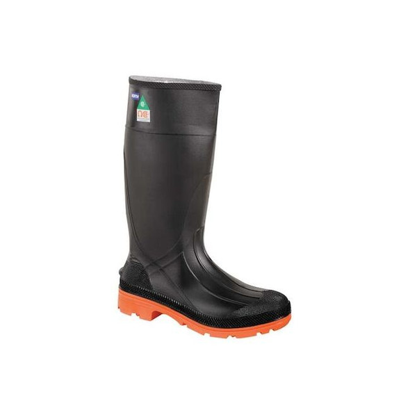 Men's Servus Rubber Boot, Steel Toe, 14" Height, Black, 11