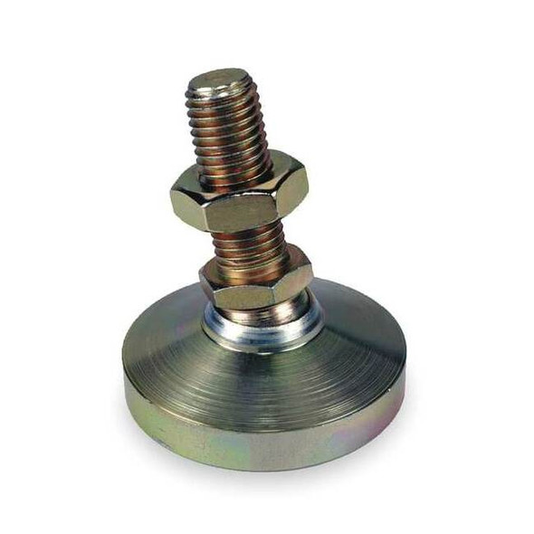 Te-Co Leveling Pad,Fixed Stud,3/4-10,3 in Base 44453