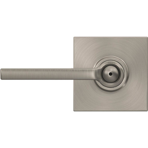 Schlage F Series Latitude Lever Collins Satin Nickel Bed & Bath Lock