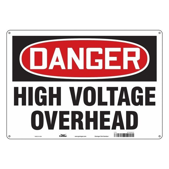 Condor Safety Sign,20" Wx14" H,0.032" Thickness, 479U53 479U53