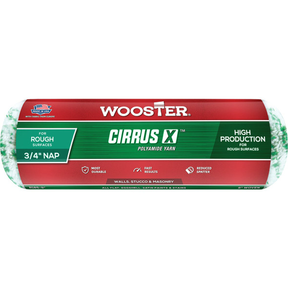 Wooster Cirrus 9 In. x 3/4 In. Woven Fabric Roller Cover 00R1850090