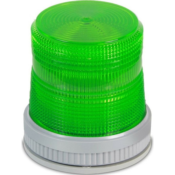 Edwards Signaling Warning Light, Green, LED, 120V AC, 65 FPM, 3 3/4 in Dia., Surface 105XBRMG120A