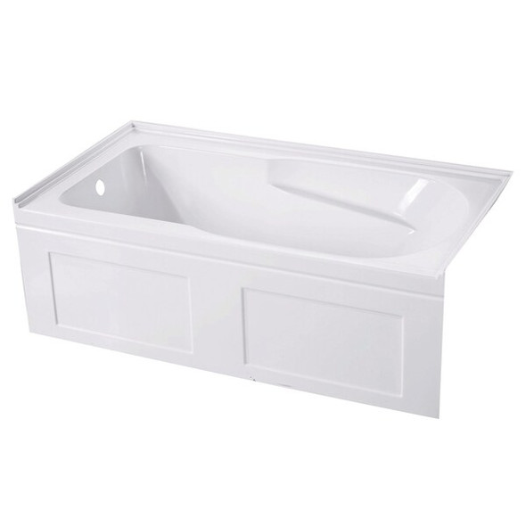 Kingston Brass VTAP603220CL 60" Acrylic Alcove Tub with VTAP603220CL
