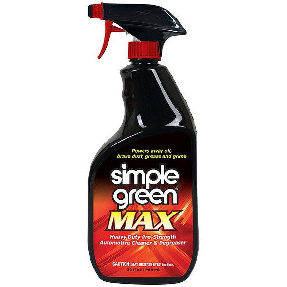 Simple Green Max Automotive Cleaner/Degreaser, 32 oz Spray Bottle 0210101204032