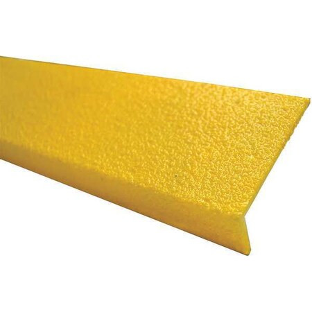 Sure-Foot Fiberglass Nosing MED Grit,3"x36",Yellow 9N12003X003608M