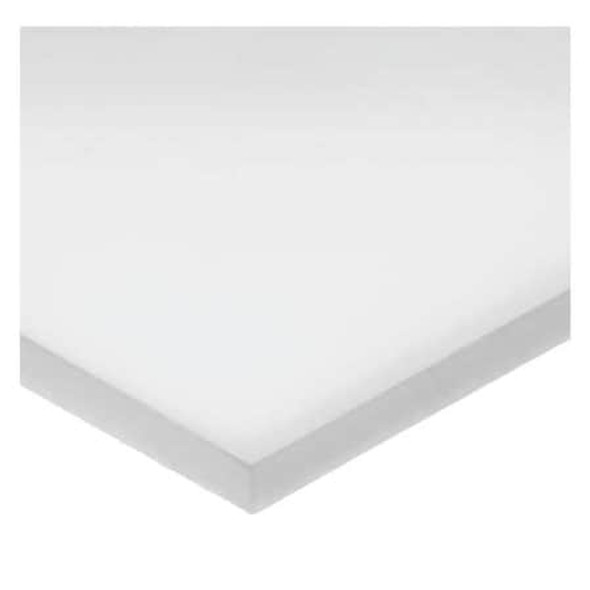 White UHMW Polyethylene Rectangle Stock 24" L x 3" W x 2" Thick