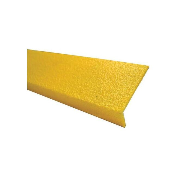 Sure-Foot Fiberglass Nosing MED Grit,3"x60",Yellow 9N12003X006008M