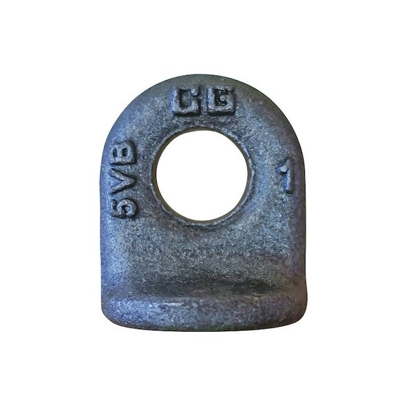 Crosby Eye Bolt Without Shoulder, 1-1/4 in ID, Steel, Black Oxide 1090820