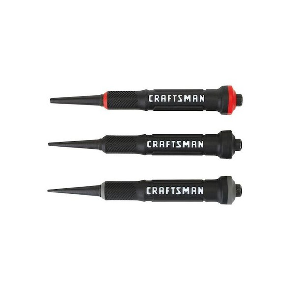 Craftsman Nail-Set Punch,1/32",2/32",3/32" CMHT82541 Pack of 6