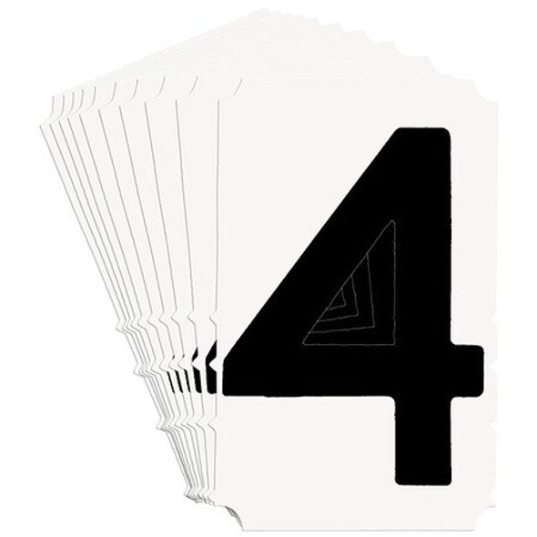 Brady NumberLabel,4-3/4inH,3-1/4inW,PK10 5140P-4