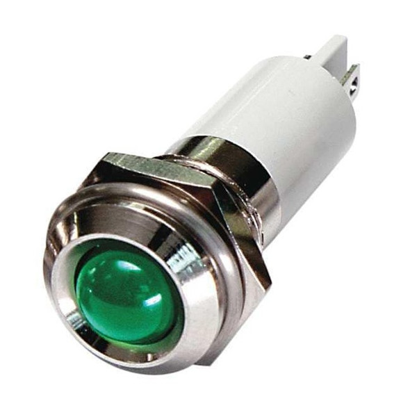 Manufacturer Varies Raised Panel Light, Green, 12 V DC 24M111