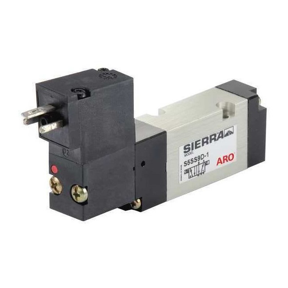 Aro Solenoid Air Con Valve,Four-Way,115 psi S5SS9D-1
