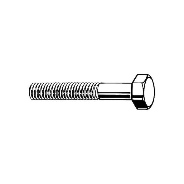 Grade 8, 1/2"-20 Hex Head Cap Screw, Black Oxide Steel, 6 in L, 5 PK